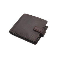 Мужской кожаный кошелек c монетницей Visconti TSC42 с RFID Arezzo (Brown) 