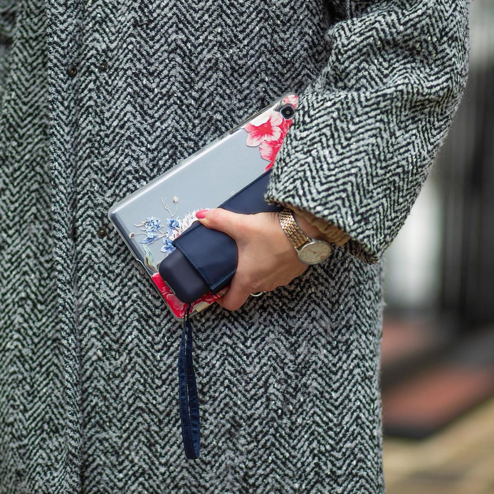 Жіноча парасолька Fulton Tiny-1 - L500 - Navy (Синій)