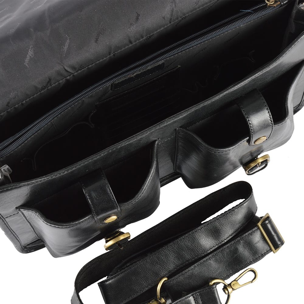 Портфель Ashwood 8190 BLACK (Черный)
