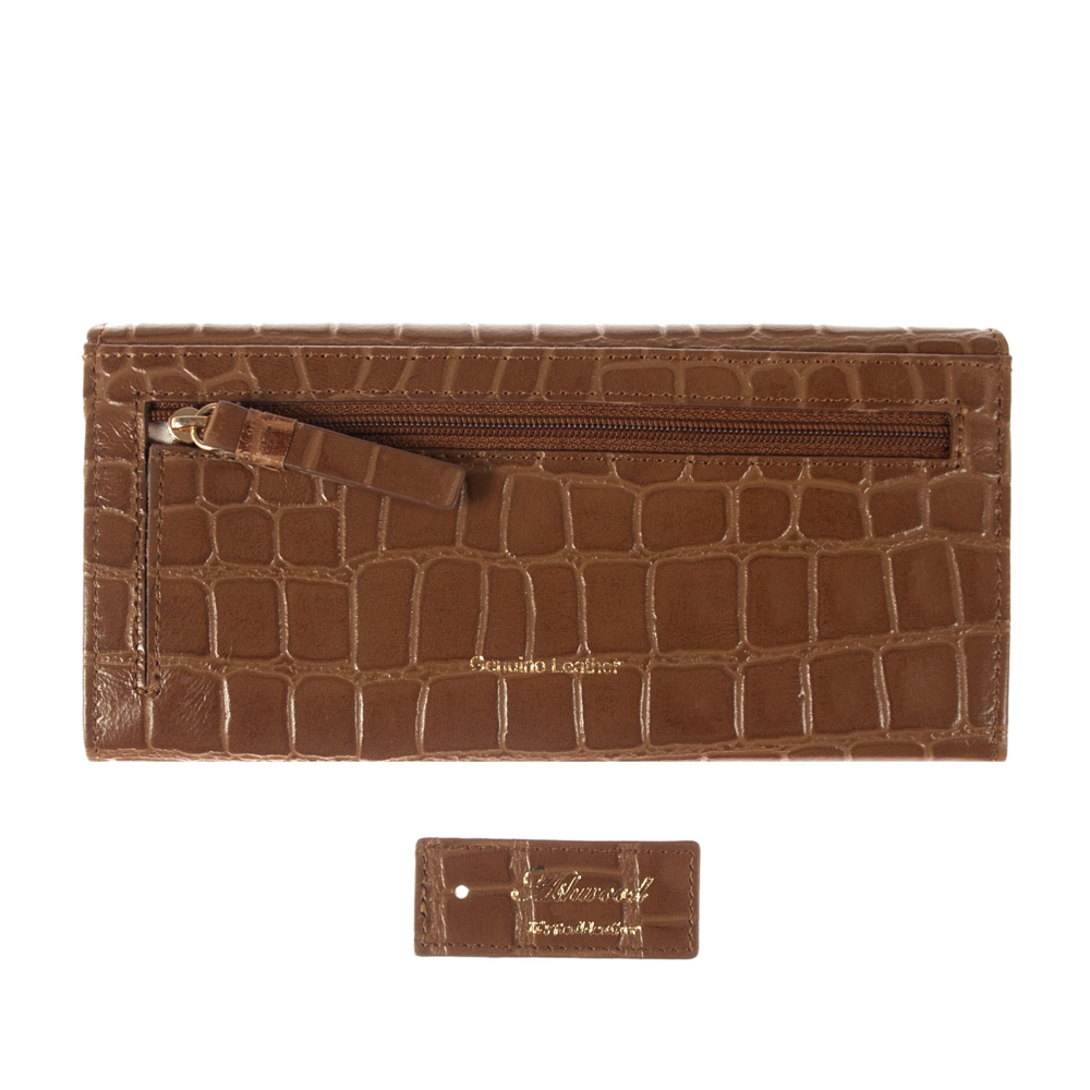 Женский кожаный кошелек Ashwood C05 TAN (Рыжий)
