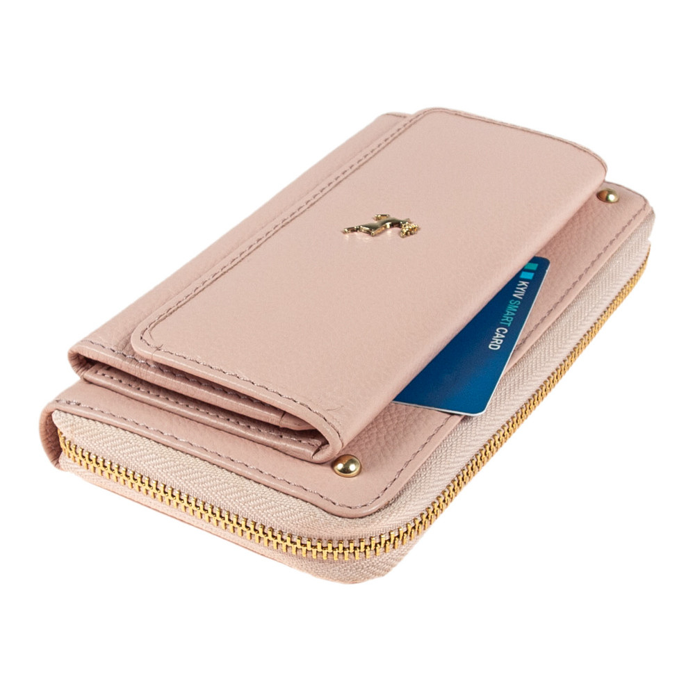 Женский кожаный кошелек Ashwood J54 PEACH WHIP (Персиковый) 