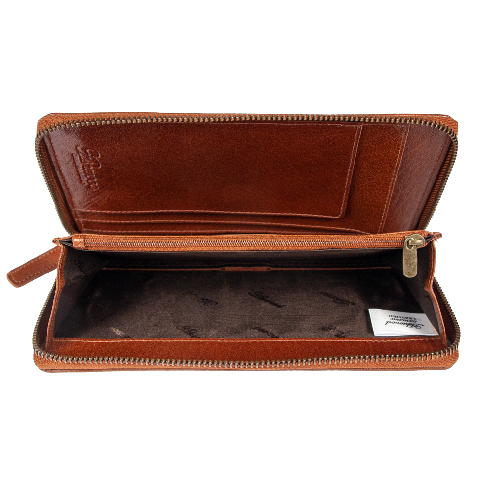Портмоне дорожное Ashwood TW01 Chestnut (Каштановый)