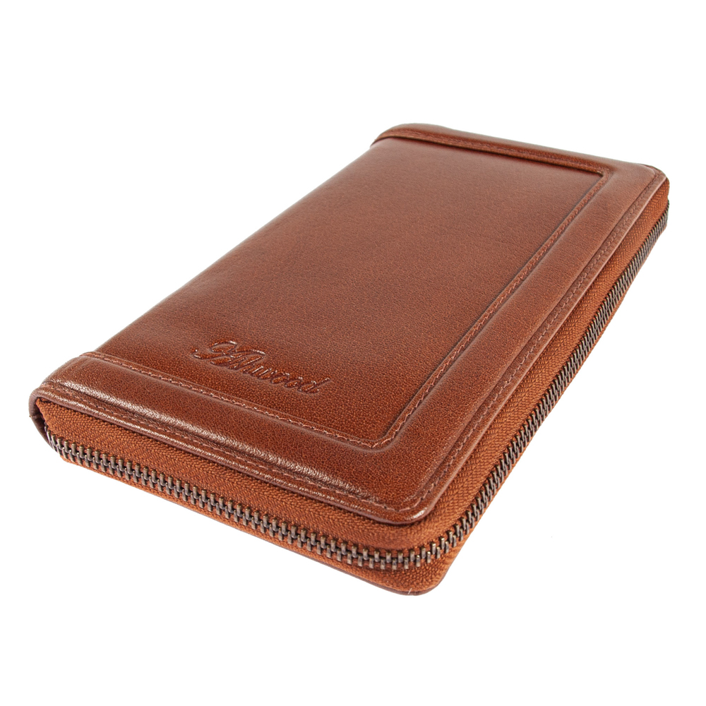 Портмоне дорожное Ashwood TW01 Chestnut (Каштановый)