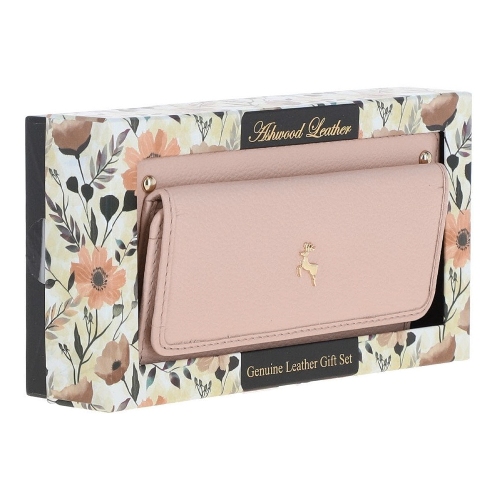 Женский кожаный кошелек Ashwood J54 PEACH WHIP (Персиковый) 