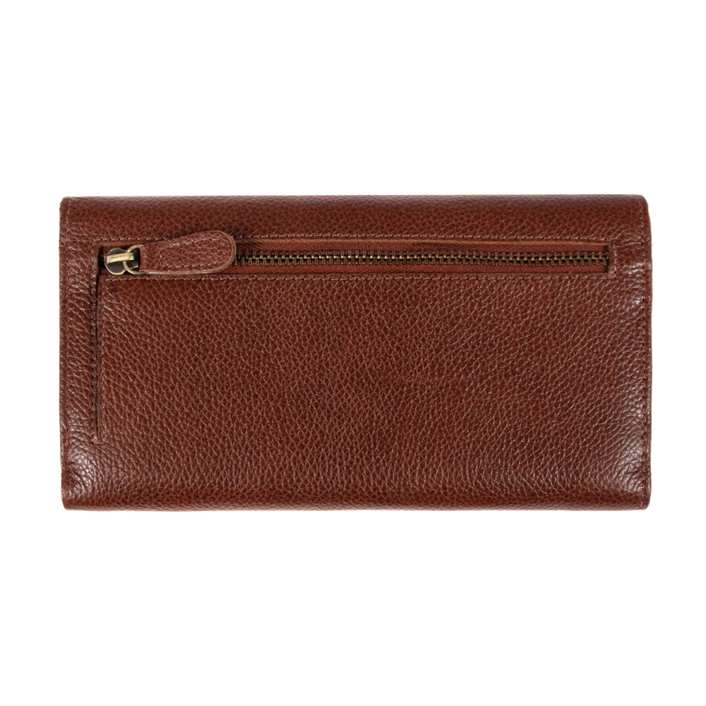 Жіночий шкіряний гаманець Ashwood M05 COGNAC (Конячний)