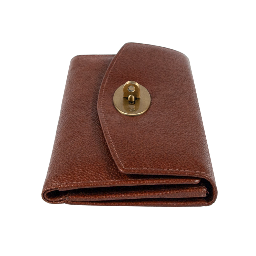 Жіночий шкіряний гаманець Ashwood M05 COGNAC (Конячний)