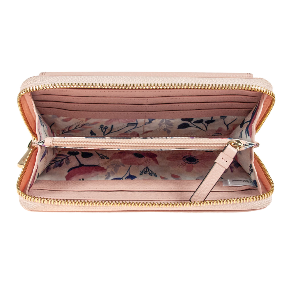 Женский кожаный кошелек Ashwood J54 PEACH WHIP (Персиковый) 