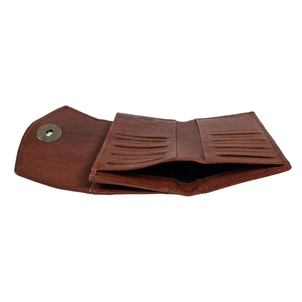 Жіночий шкіряний гаманець Ashwood M05 COGNAC (Конячний)