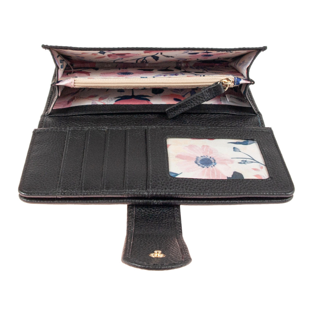 Кошелек женский Ashwood J53 BLACK (Черный)