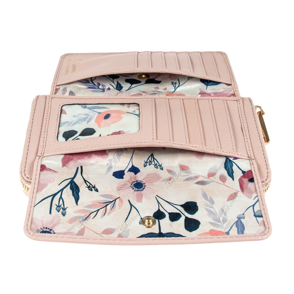 Женский кожаный кошелек Ashwood J54 PEACH WHIP (Персиковый) 