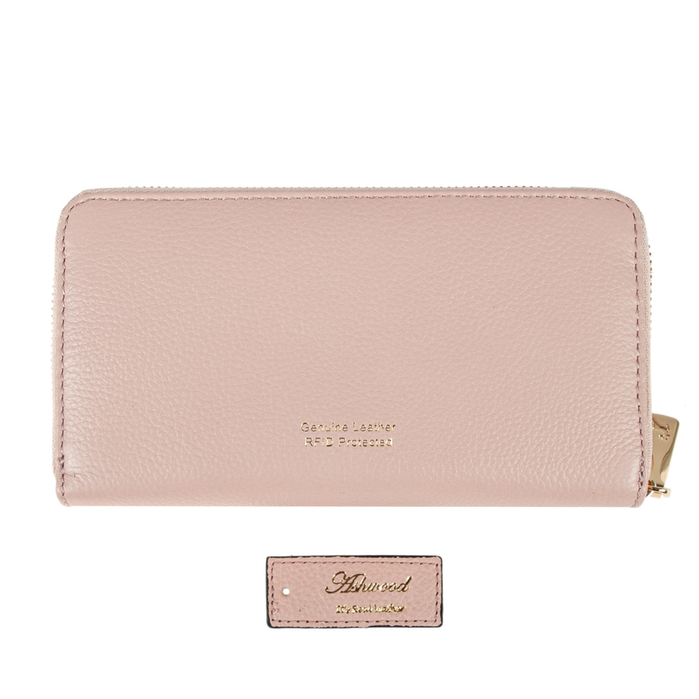 Женский кожаный кошелек Ashwood J54 PEACH WHIP (Персиковый) 