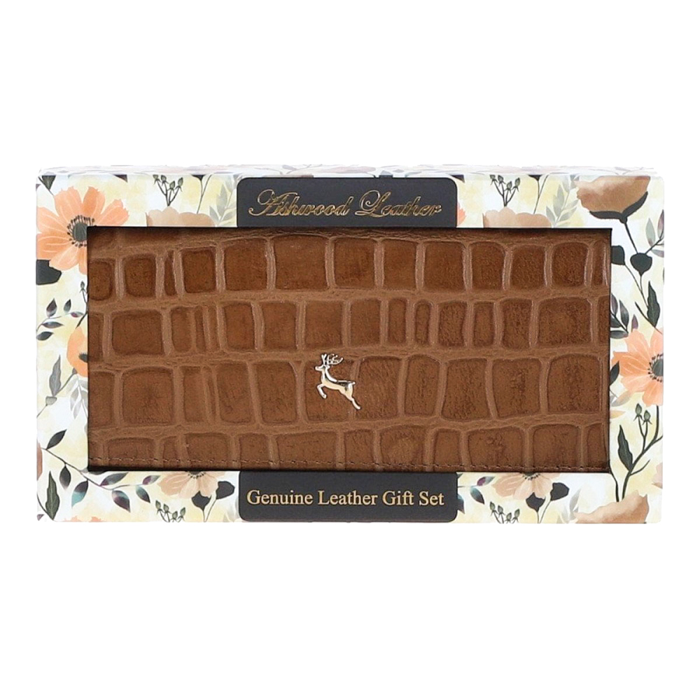 Женский кожаный кошелек Ashwood C05 TAN (Рыжий)