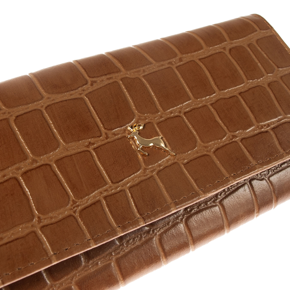 Женский кожаный кошелек Ashwood C05 TAN (Рыжий)