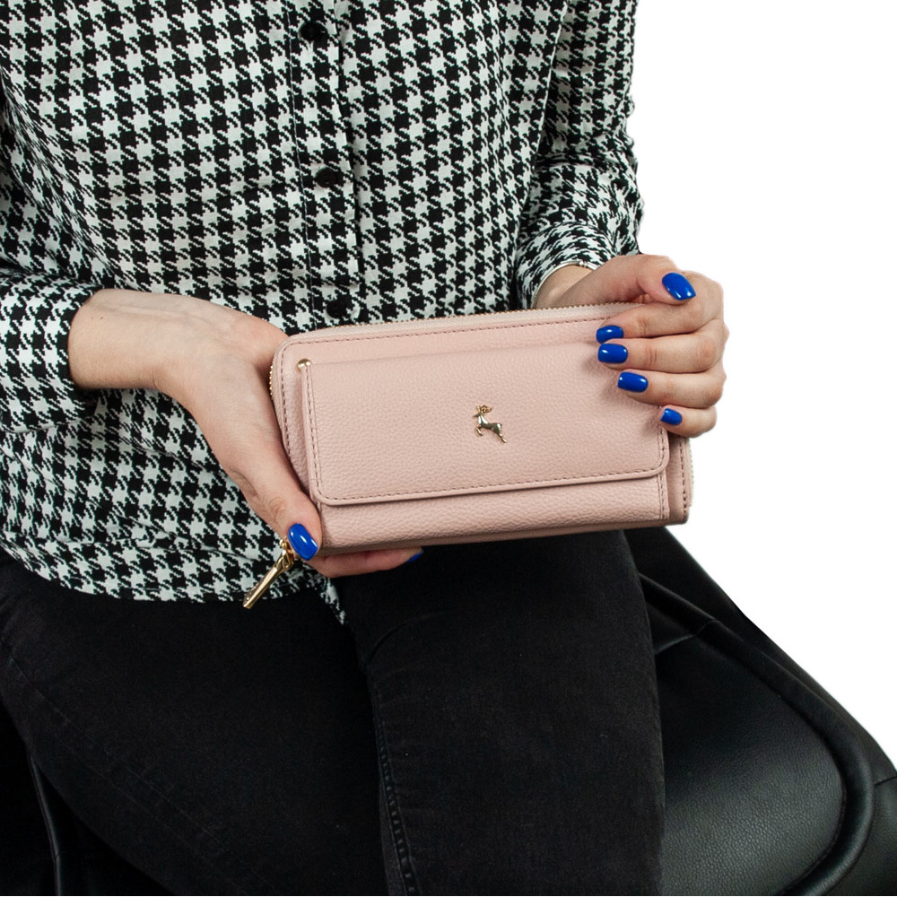 Женский кожаный кошелек Ashwood J54 PEACH WHIP (Персиковый) 