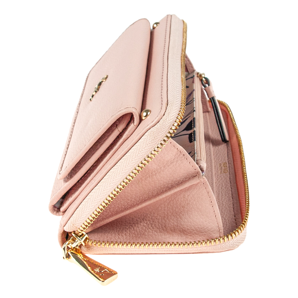 Женский кожаный кошелек Ashwood J54 PEACH WHIP (Персиковый) 