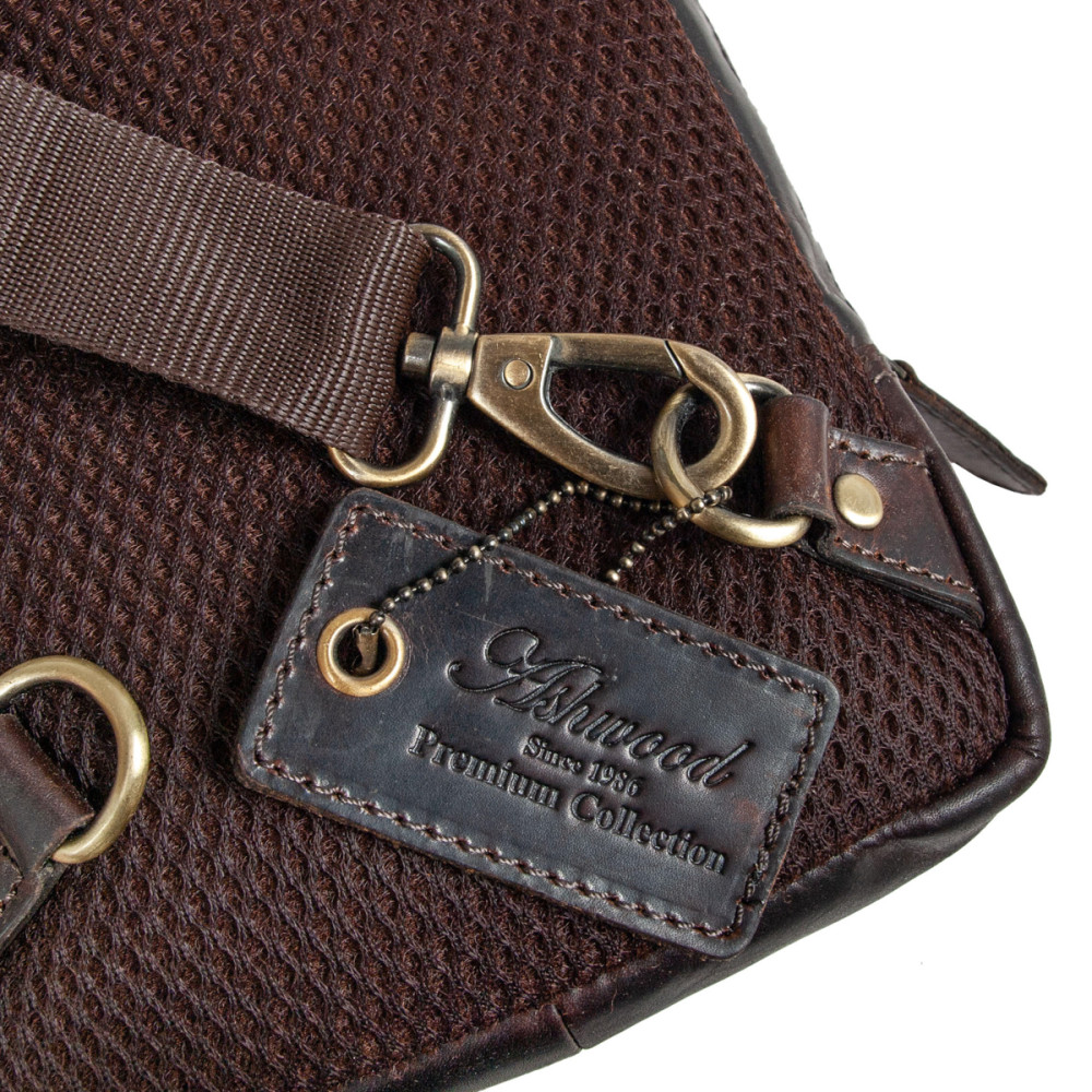 Cумка нагрудная Ashwood K43 Brown (Коричневый)