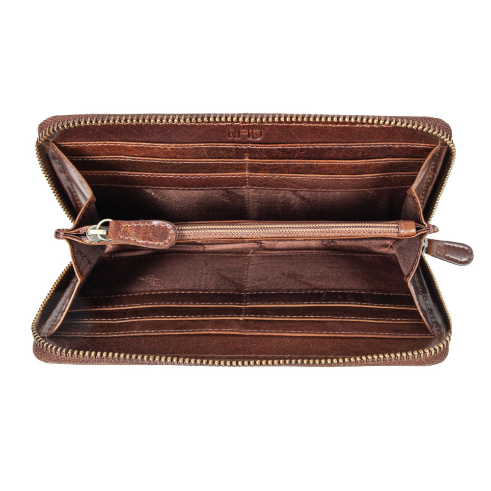 Кошелек женский Ashwood T90 Chestnut (Каштановый)