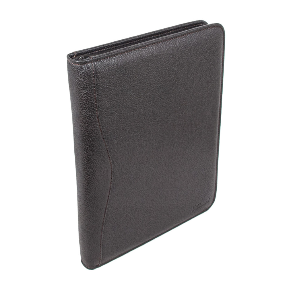 Папка Ashwood A4 ZIP BROWN