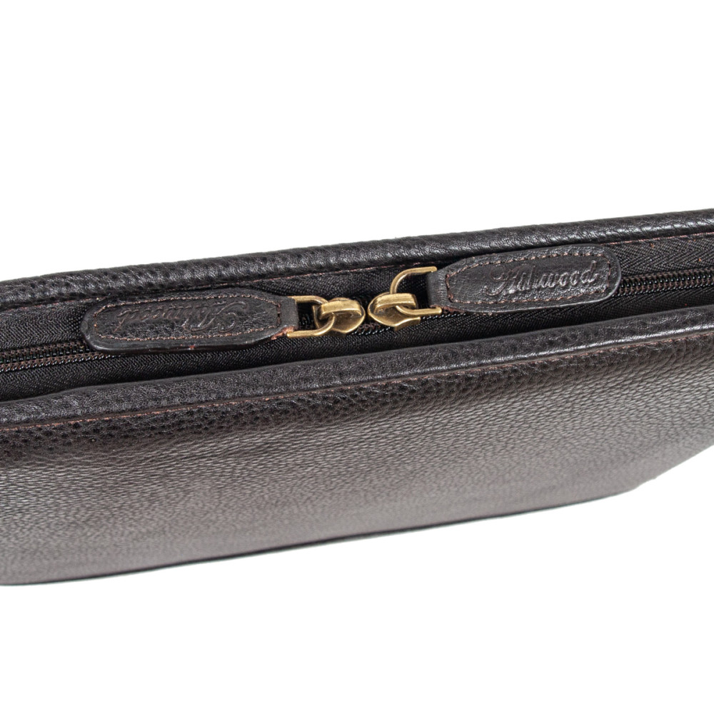 Папка Ashwood A4 ZIP BROWN