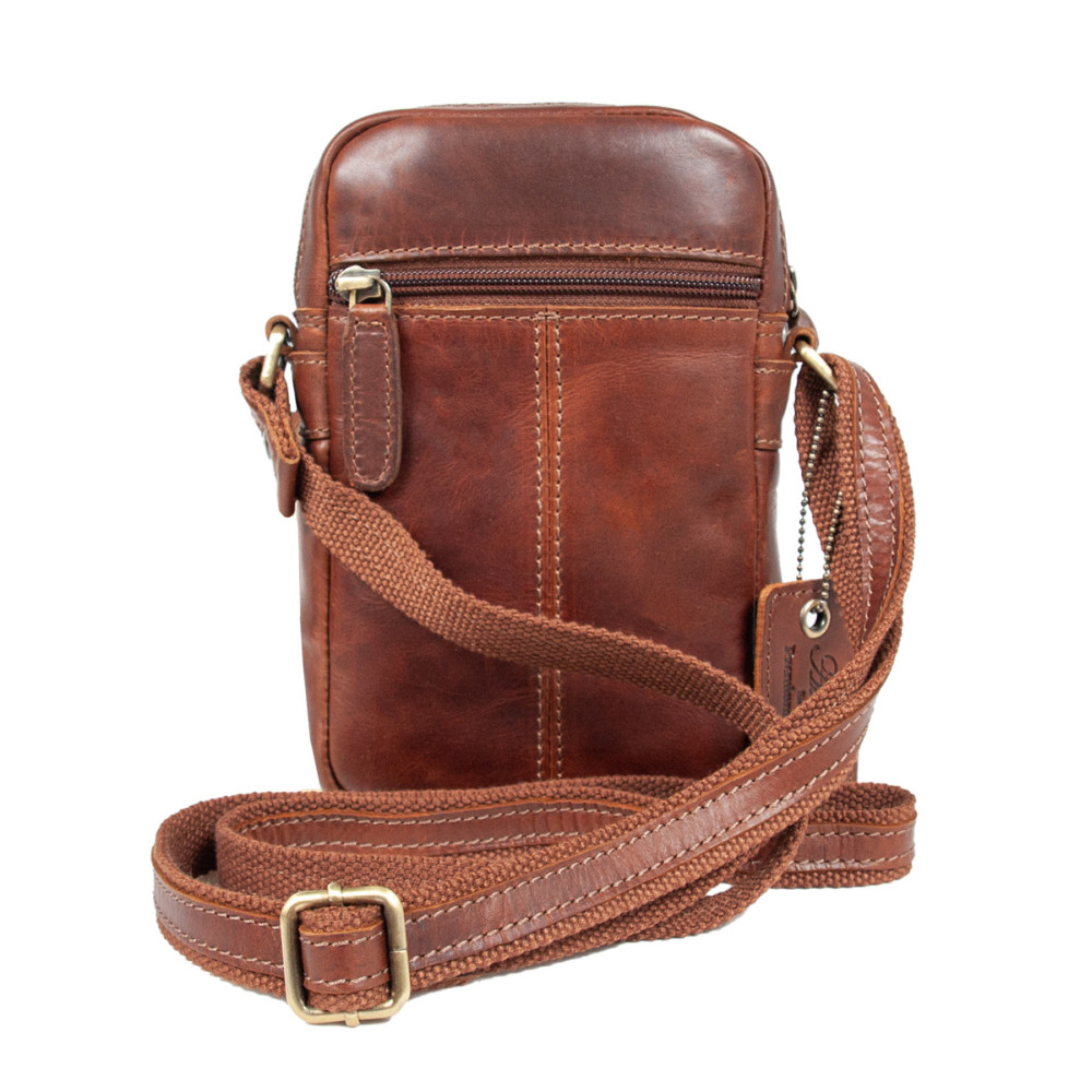 Cумка мужская Ashwood K41 Chestnut (Каштановый)