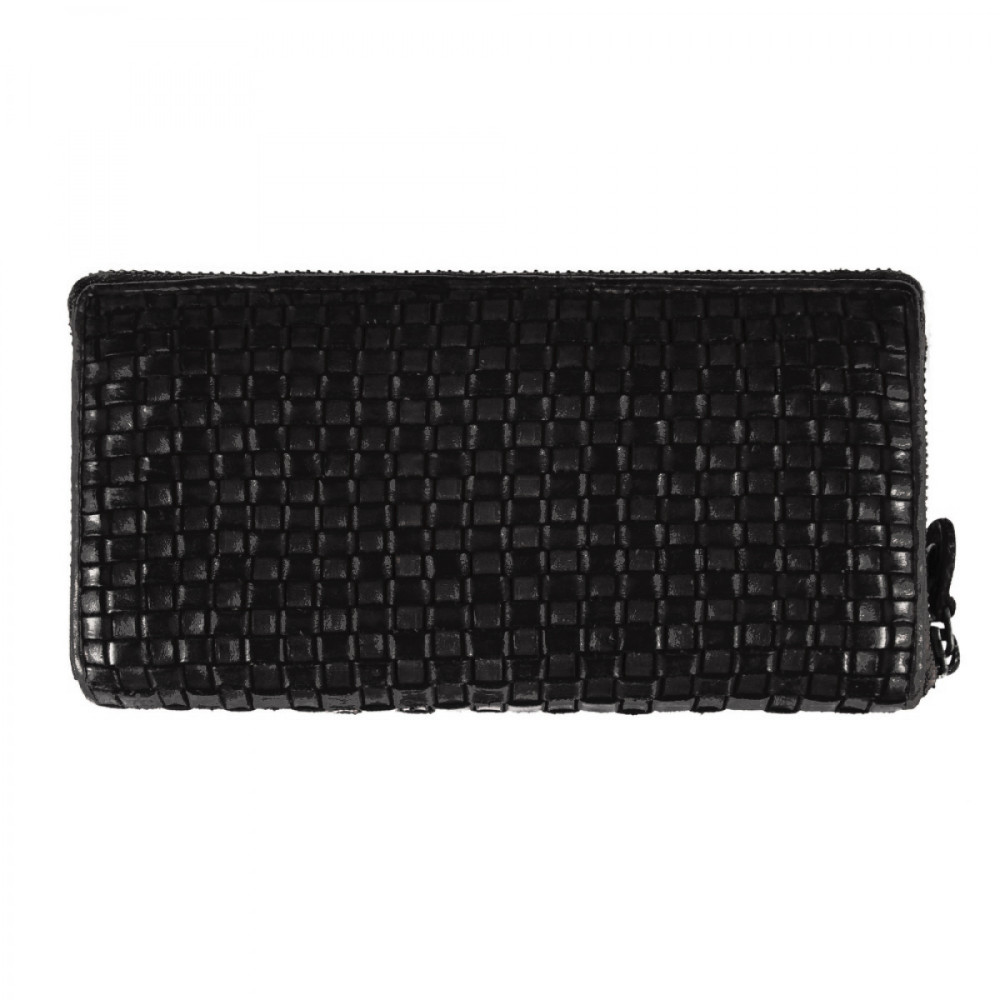 Винтажный кошелек женский Ashwood D81 Black (Черный)