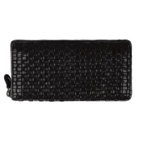 Винтажный кошелек женский Ashwood D81 Black (Черный)