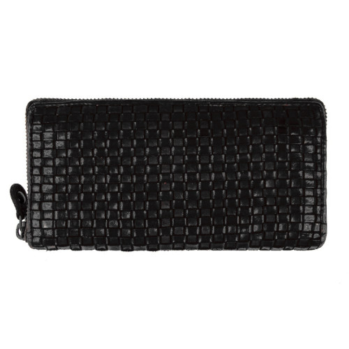 Винтажный кошелек женский Ashwood D81 Black (Черный)