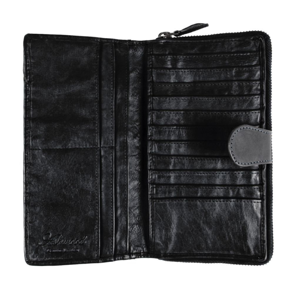 Винтажный кошелек женский Ashwood D84 Black