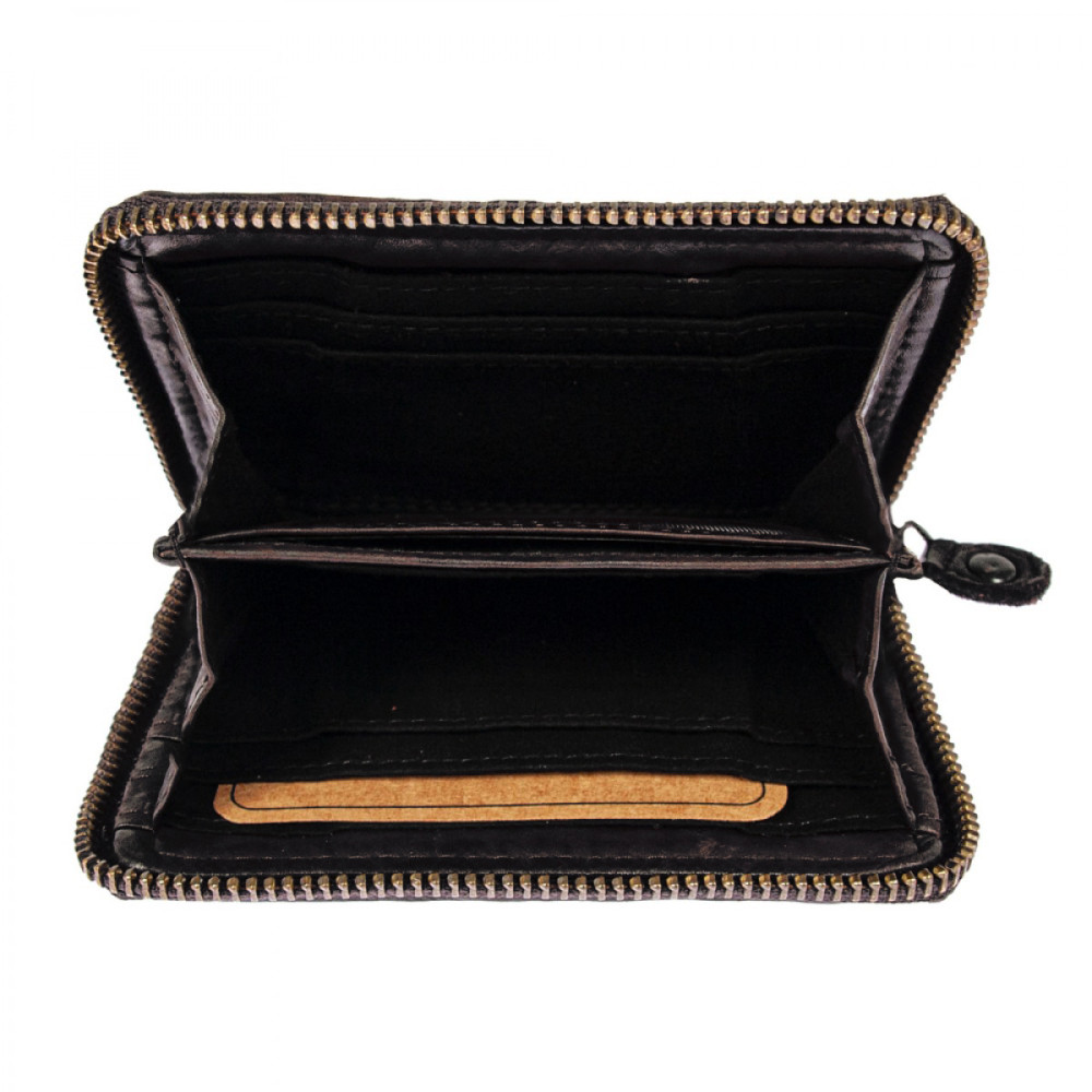 Винтажный кошелек женский Ashwood D80 Black