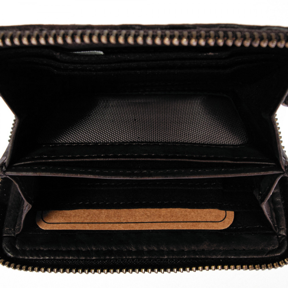 Винтажный кошелек женский Ashwood D80 Black