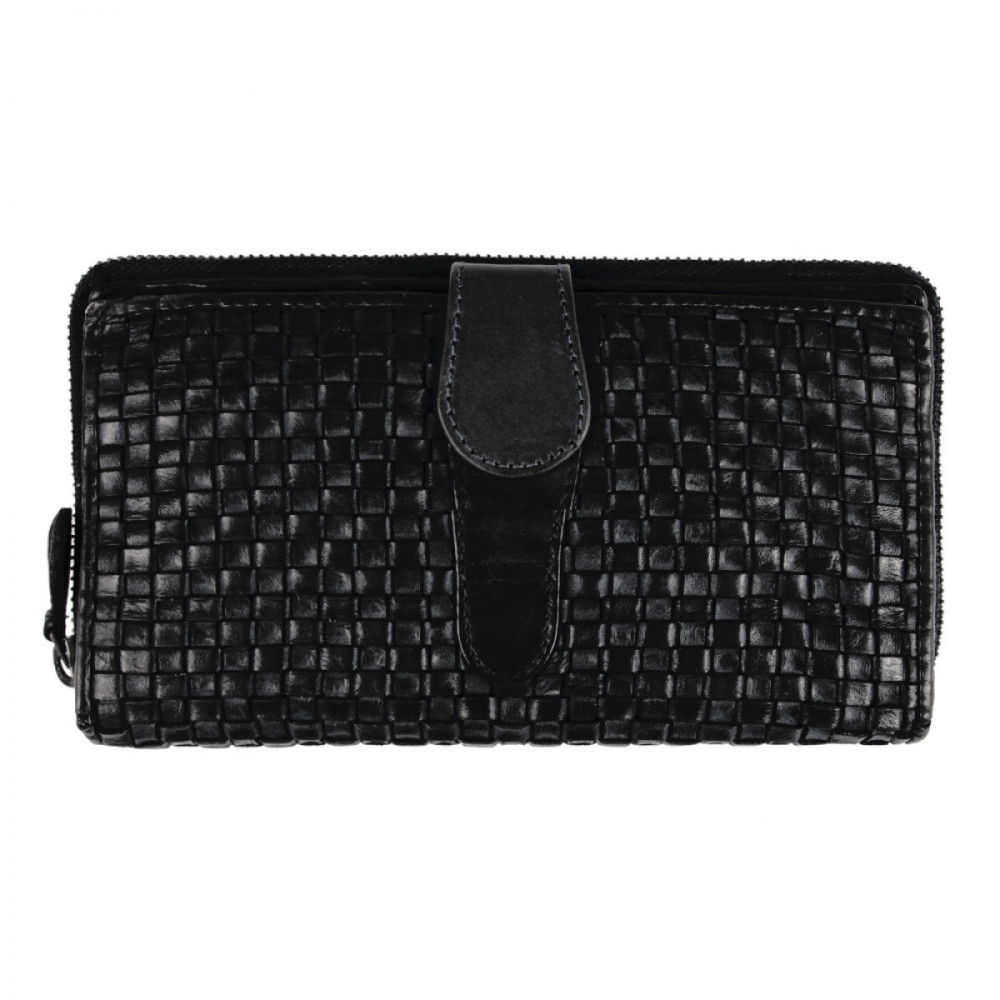 Винтажный кошелек женский Ashwood D84 Black
