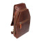 Сумка кожаная нагрудная Ashwood K43 Chestnut (Каштановый)