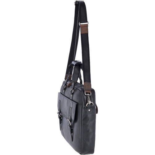 Сумка мужская Ashwood F83 Black/Mud (Черный)