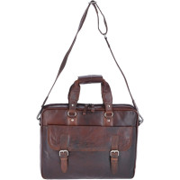 Сумка мужская для ноутбука 15,6 Ashwood F83 Brandy (Коричневый)