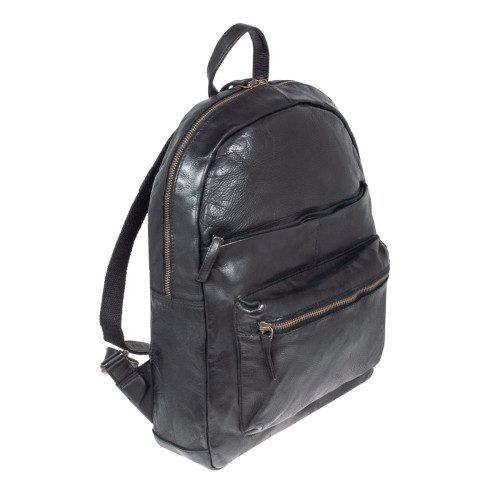 Винтажный кожаный рюкзак Ashwood Ruben (Black)