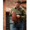 Сумка кожаная нагрудная Ashwood K43 Chestnut (Каштановый)