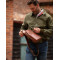 Сумка кожаная нагрудная Ashwood K43 Chestnut (Каштановый)