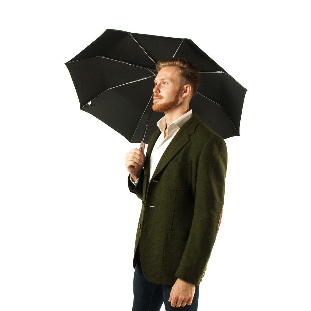Зонт унисекс Fulton Stowaway Deluxe-1 - L449 - Black (Черный)
