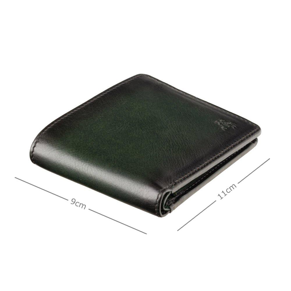 Мужской кожаный кошелек Visconti AT60 Tap-n-Go c RFID Arthur (Burnish Green)