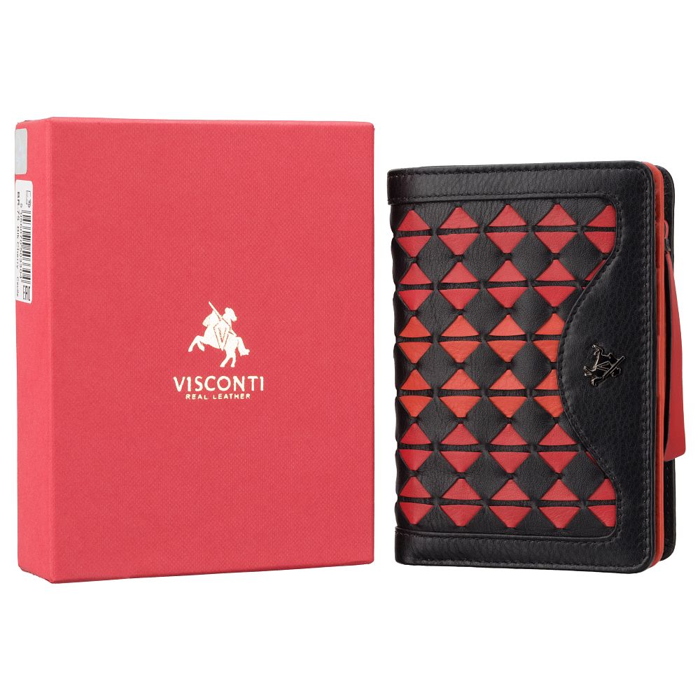 Гаманець жіночий Visconti BR75 Cecile (Black/Cherry)