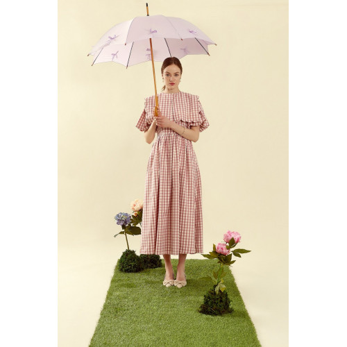 Женский зонт Fulton L908 Kensington UV Pale Lilac (Лиловый)