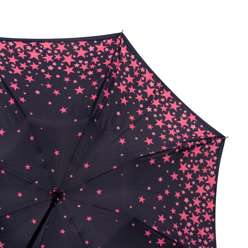 Женский зонт Fulton L754- Bloomsbury-2 Scatter Star Navy&Pink (Звезды)