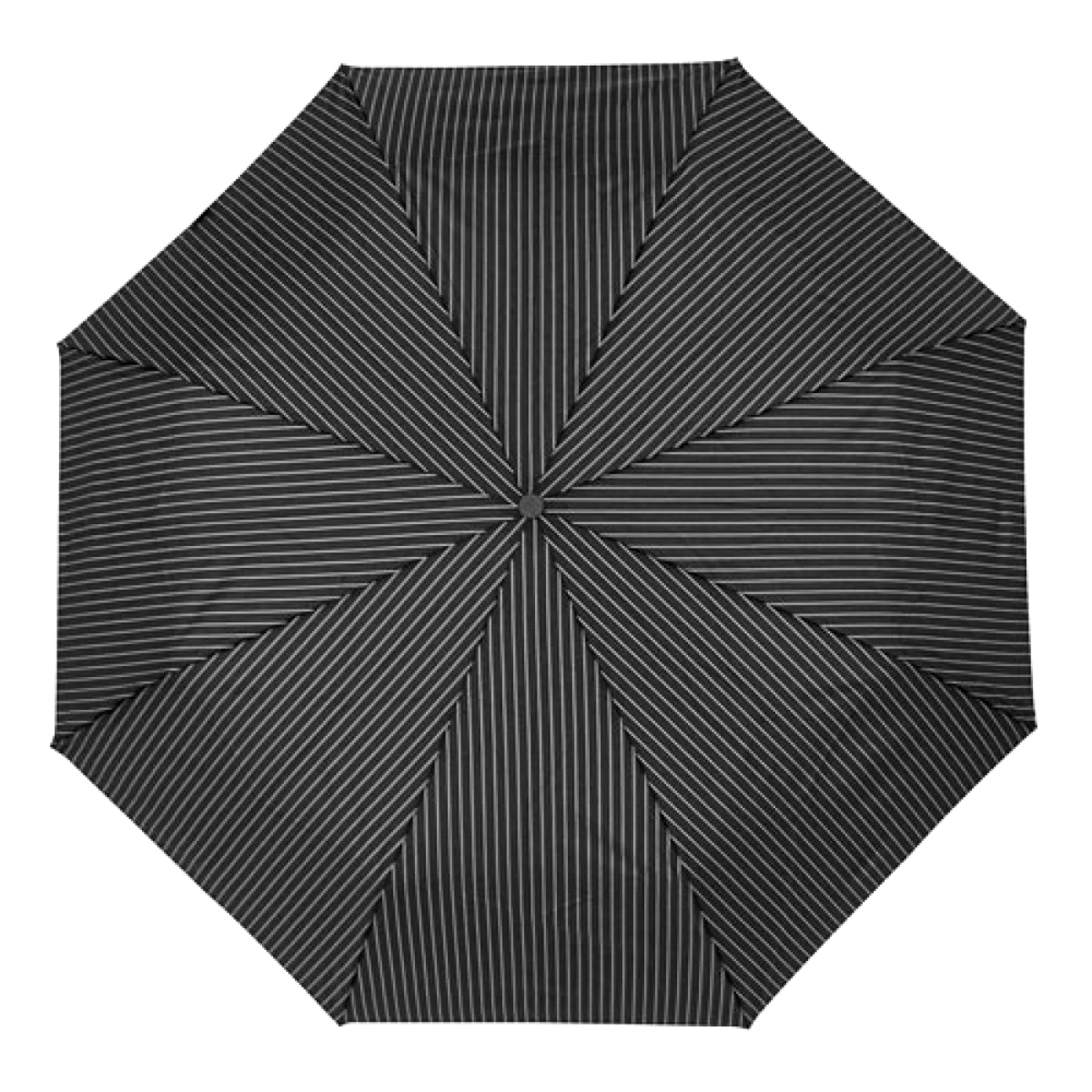 Мужской зонт автомат Fulton Chelsea-2 G818 Black Steel (Черный с серым)