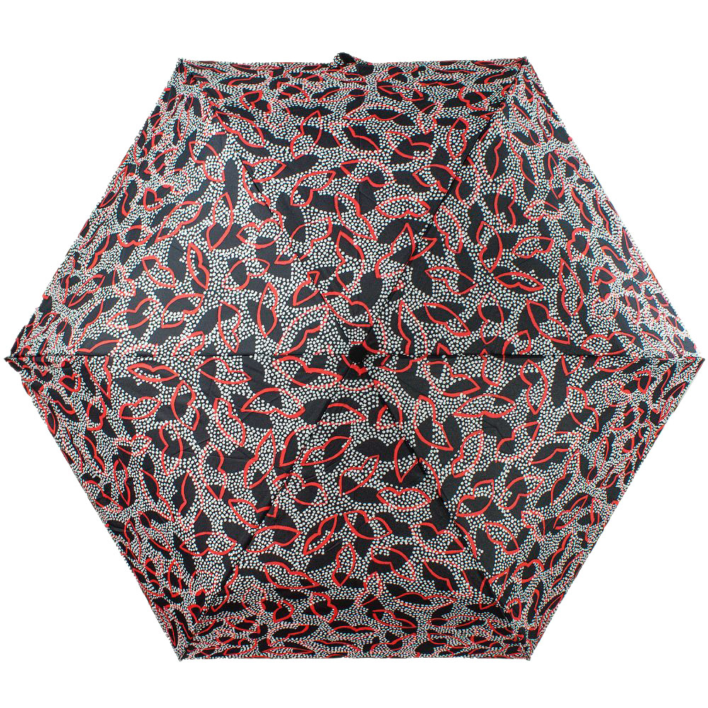 Женский дизайнерский зонт Lulu Guinness by Fulton Minilite-2 L869 Dotty Lips (Губы)