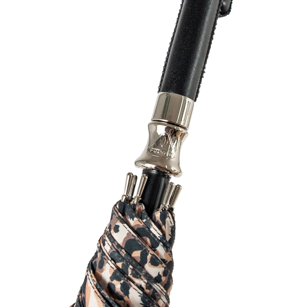 Женский зонт Fulton Birdcage-2 Luxe L866 Natural Leopard (Леопард)