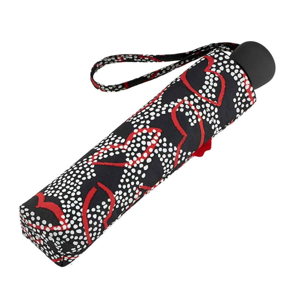 Женский дизайнерский зонт Lulu Guinness by Fulton Minilite-2 L869 Dotty Lips (Губы)