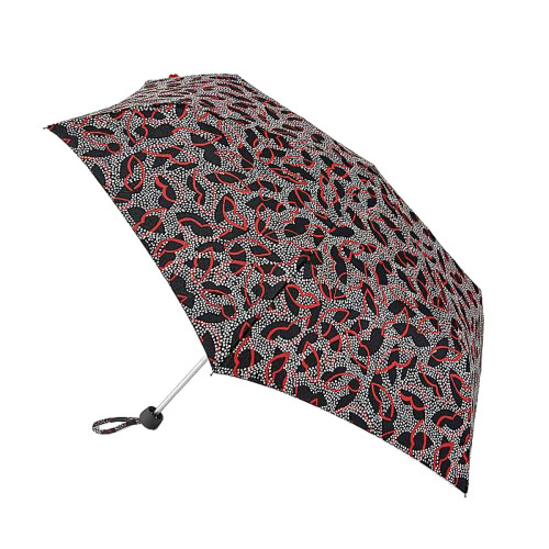 Женский дизайнерский зонт Lulu Guinness by Fulton Minilite-2 L869 Dotty Lips (Губы)