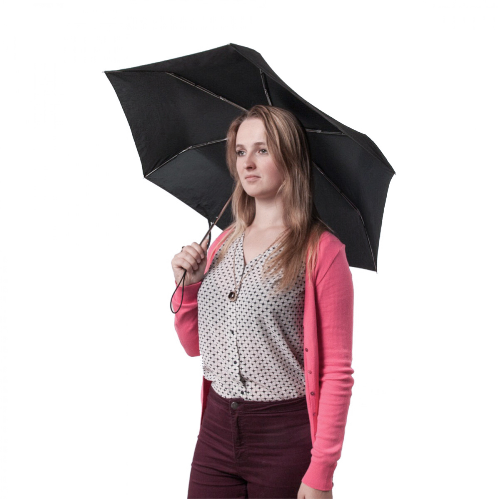 Зонт унисекс Fulton Open&Close Superslim-1 - L710 - Black (Черный)