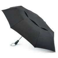 Чоловіча парасолька автомат з великим куполом Fulton Tornado G840 Black (Чорний)