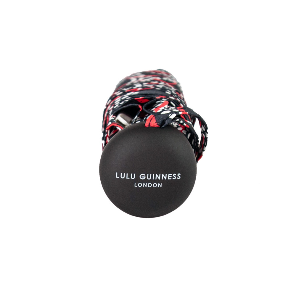 Женский дизайнерский зонт Lulu Guinness by Fulton Minilite-2 L869 Dotty Lips (Губы)